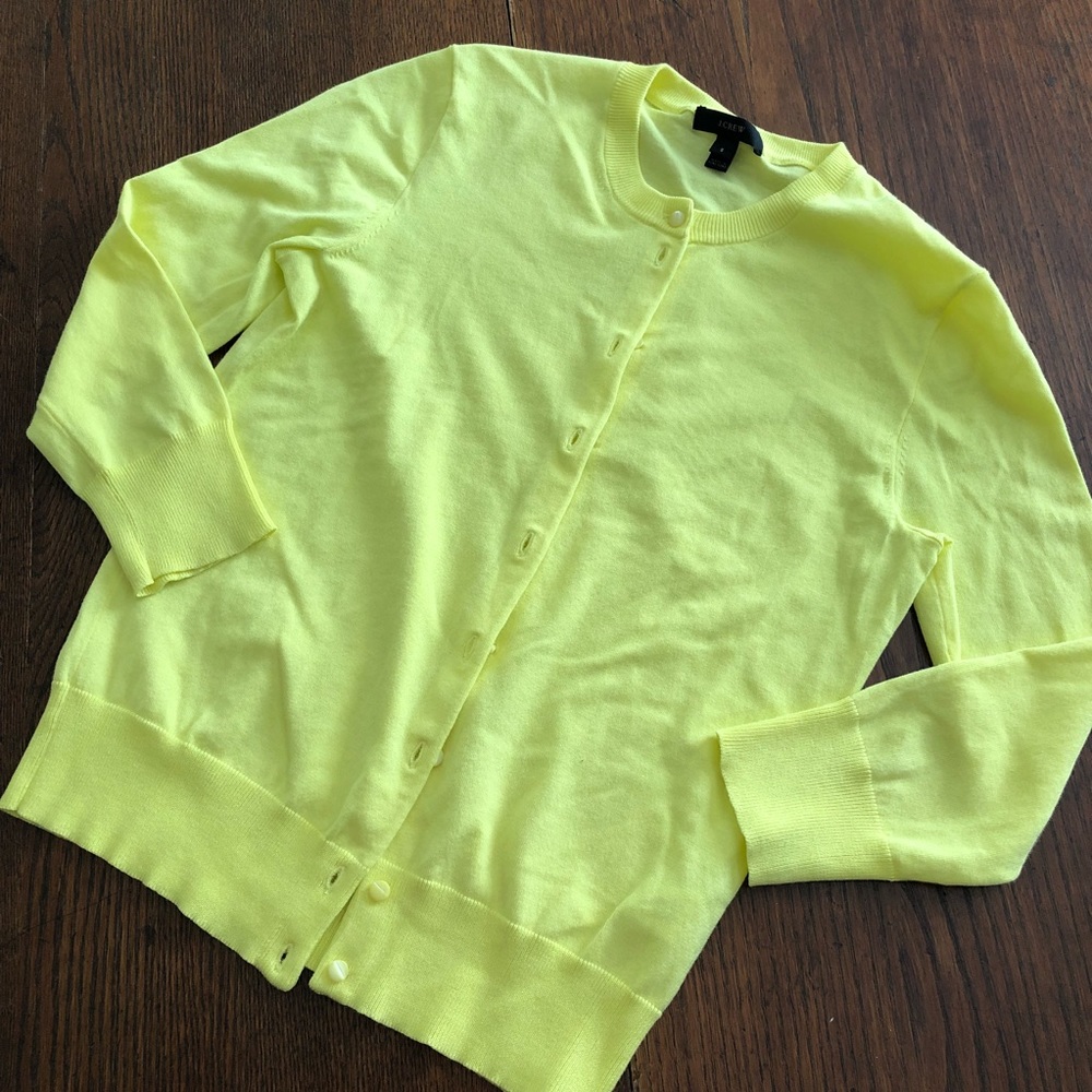 J. Crew Cardigan Sweater Lightweight 3/4 Sleeves